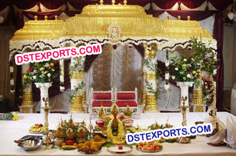 Latest Wedding Golden Temple Mandap