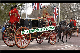 Royal Golden Horse Drawn Carriage