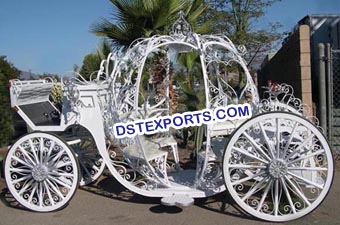 Latest Wedding White Cinderella Carriage
