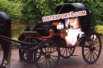 Wedding Black Victoria Horse Carriage