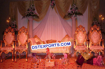 Indian Wedding Golden Furniture