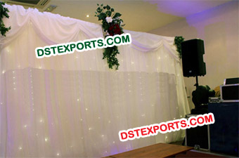 Beautiful Wedding Lighted stage Backdrop