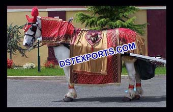 Wedding Red Horse Costume