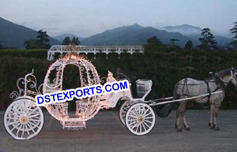 Latest Lighted Cinderella Horse Carriages
