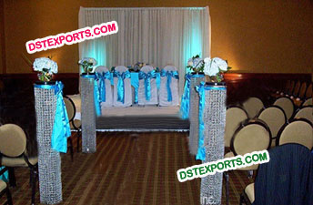 Wedding Aisleway Fiber Crystal Pillars