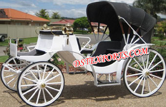White Victoria Buggy Carriage