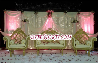 Asian Wedding Gold Elegant Furniture Set