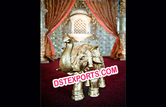 Wedding Golden fiber Elephant Statue