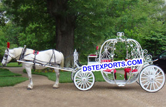 England Wedding Cinderella Horse Carriage