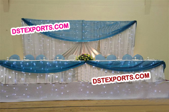 Latest Wedding Stage Backdrop With Lightings