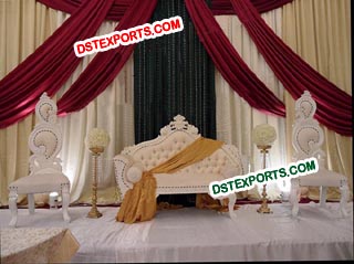 Asian Wedding Elegant White Furniture