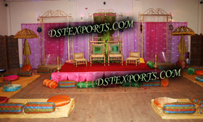 DECORATED MEHANDI STAGE