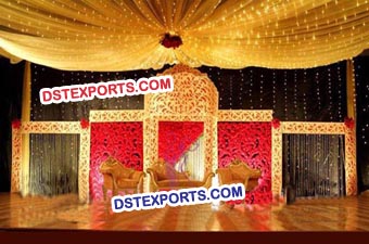 Wedding Stage Carved Backdrop Panel Screen