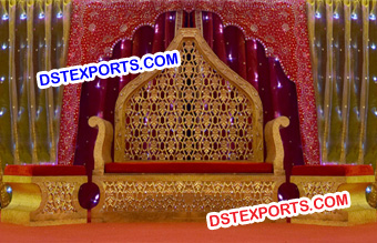 Heavy Golden Carved Royal Sofa Set