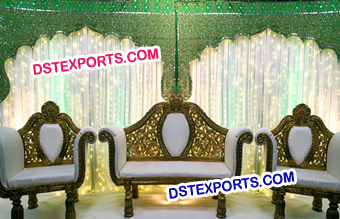 Muslim Wedding Stage Temple Backdrops