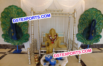 Sitting Ganesha on Swing Stage Decoration