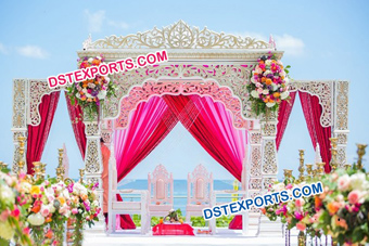 South Indian Wedding Fiber Mandap