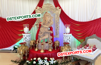Fiber Standing Ganesha Decoration