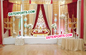 South Asian Wedding Stage Set