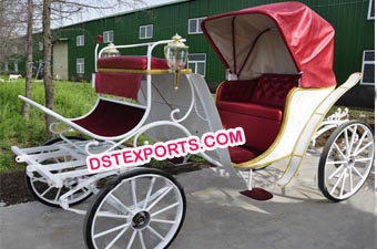 Popular Victorian Style Wedding Horse Carriage