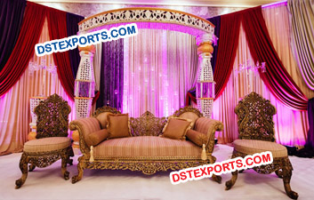 Pakistani Nikah Wedding Stage Furniture