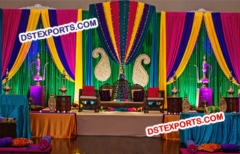 Colourful Mehandi Night Stage