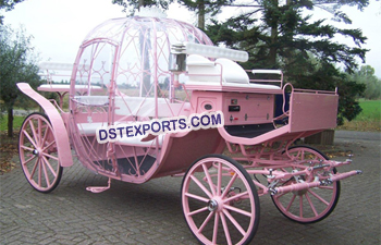 Pinkish Wedding Cinderella Carriage For Weddin