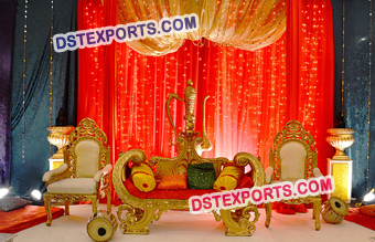 Golden Wedding Royal Sofa Set
