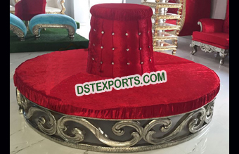 Indian Wedding Round Chaise Sofa