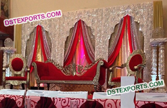 Embrodried Arch Type Backdrop Stage Set