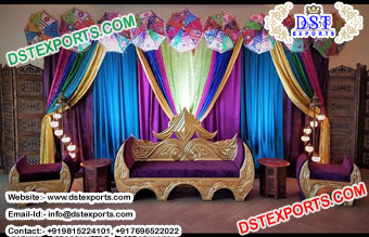 Muslim Wedding Stage Sofa Set
