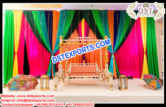Marvelous Mehndi Ceremony Stage Set