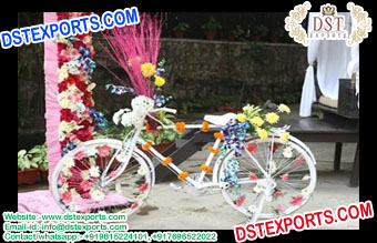 Fabulous Bride Groom Couple Entry on Bicycle