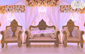 Amazing King Throne Wedding Leather Furniture