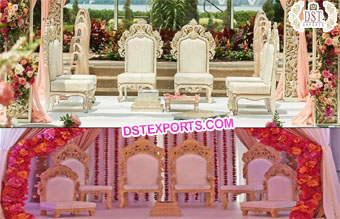 Indian Wedding Vidhi Mandap Chair Set