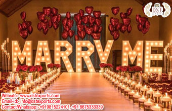 Large Marquee Marry Me Letters For Wedding