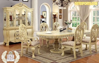 Luxury Classic Style Dining Table & Chairs