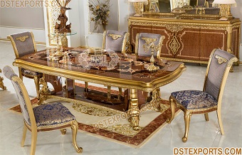 Luxury 6 Seater Dining Table & Chairs Set