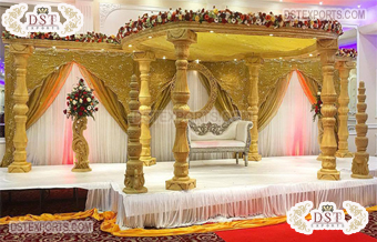 Royal Touch Hindu Wedding Wooden Mandap