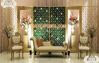 Inspiring Indian Wedding Stage Candle Walls Decor
