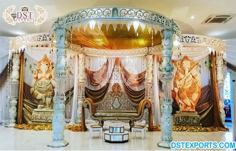Hindu Modern Wedding Fiber  Crystal Mandap