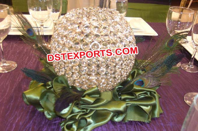 Wedding Small Crystal Ball Table Decoration