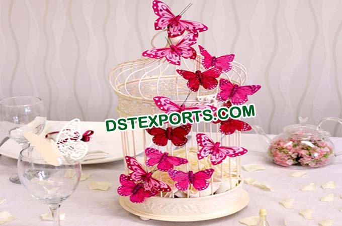 Butterfly Bird Cage For Table Decoration
