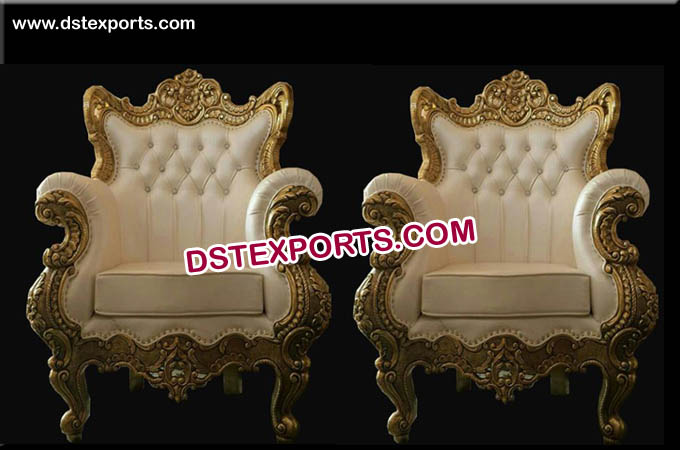 Brass Metal Wedding Gold Platted Chairs