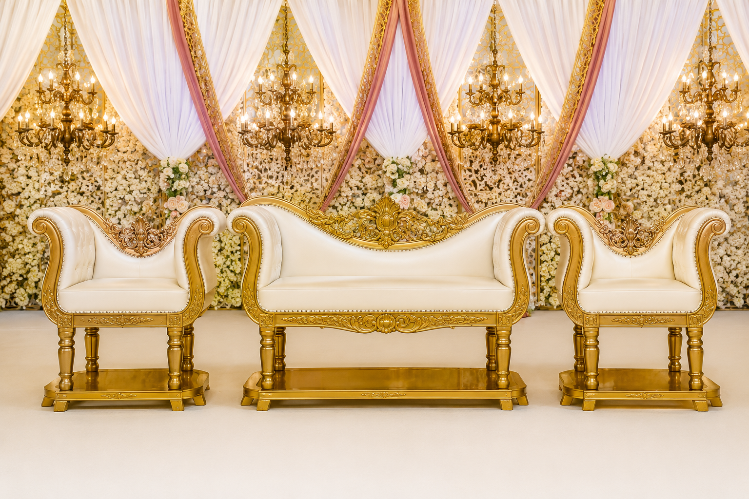 Walima Decor Bride Groom Seating Furniture